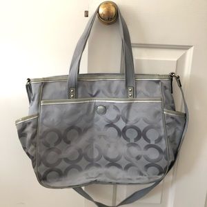 Coach Diaper Bag Gray